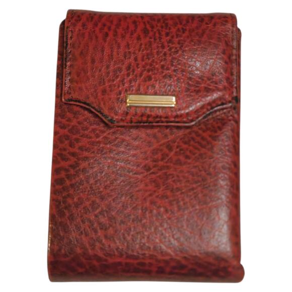 Buxton Convertible Billfold Wallet Leather Bifold Red - Picture 1 of 8